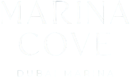 Marina Cove at Dubai Marina White Logo PNG