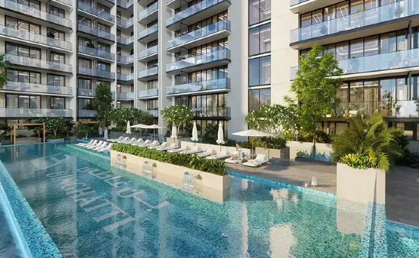 Binghatti Ruby at Jumeirah Village Circle, an off-plan project offering contemporary apartments with premium amenities in Dubai.