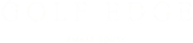 Golf Edge at Emaar South Logo PNG in White Color