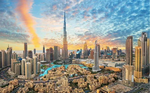 Top real estate agency in Dubai UAE featuring a stunning view of Burj Khalifa and Downtown Dubai, offering premium properties and investment opportunities.