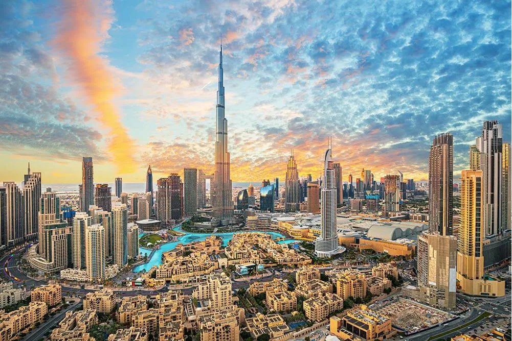 Top real estate agency in Dubai UAE featuring a stunning view of Burj Khalifa and Downtown Dubai, offering premium properties and investment opportunities.