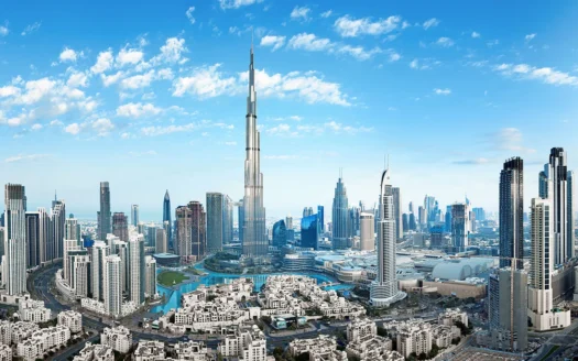 Top Real Estate Companies in Dubai with a view of Burj Khalifa and Downtown Dubai - Premier real estate agency showcasing iconic properties